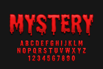 decorative mystery Font and Alphabet