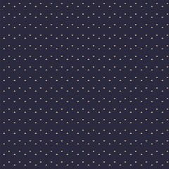 Seamless pattern of small triangles floating on a dark blue background