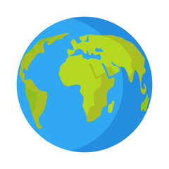 Planet earth for decoration design. Global map. World health day. Earth day. Planet Earth.