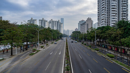 Overlooking the center of Shenzhen
