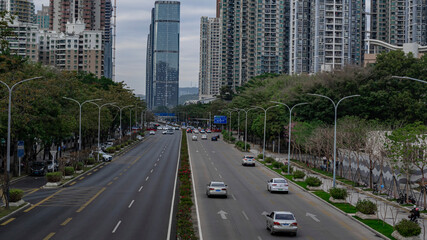 Overlooking the center of Shenzhen