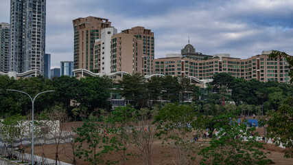 Obraz premium Overlooking the center of Shenzhen