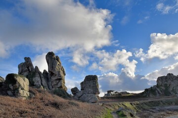 Beautiful seascape at Plougrescant in Brittany. France