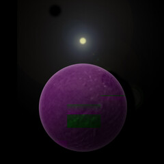 Illustration of Farout the farthest object in the solar system