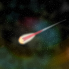 Comet, meteor in the universe