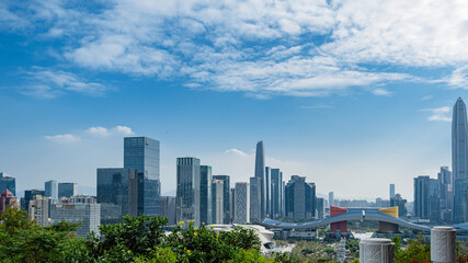 Overlooking the center of Shenzhen