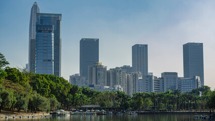 Overlooking the center of Shenzhen