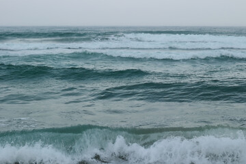 Beach With Cloudy Ska