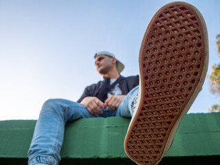 Suela de zapato de unas zapatillas de skate