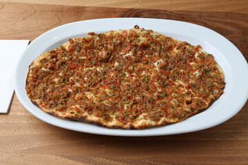 Turkish pizza lahmacun