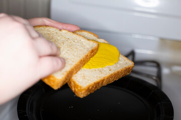 Putting Mustard on a Sandwich