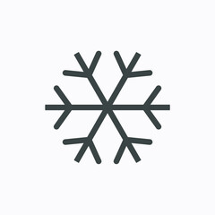 vector snowflake in black color
