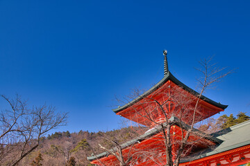 Obraz premium 冬の善光寺雲上殿