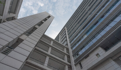 Fototapeta na wymiar Local buildings of Science City, Huangpu District, Guangzhou City, Guangdong Province, China