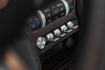 Super Sport Car Dashboard Buttons Details