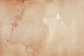 Old brown paper grunge background. Abstract liquid coffee color texture.