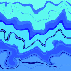 Light blue liquid marble background. Fluid vector abstract texture. Design element for posters, abstract background, covers and wall mural