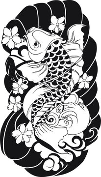Tattoo uploaded by ricardodthird08  Japanese Koi fish design still in  progress on this full leg project  Tattoodo