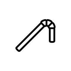 straw icon vector design trendy