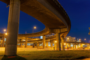 Sunset landscape around the Dadaocheng Wharf area