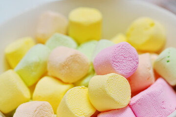 カラフルなマシュマロ