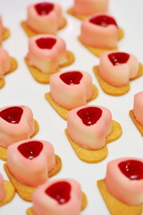 ハートのケーキ