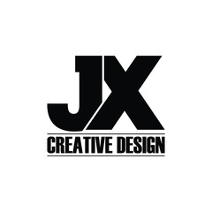 Letter JX simple logo design vector © saiful