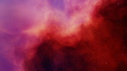 Fototapeta premium nebula gas cloud in deep outer space, science fiction illustrarion, colorful space background with stars 3d render 