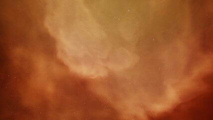 nebula gas cloud in deep outer space, science fiction illustrarion, colorful space background with stars 3d render
