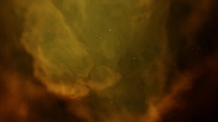 nebula gas cloud in deep outer space, science fiction illustrarion, colorful space background with stars 3d render
