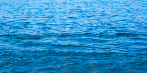 Ocean with waves, water flowing