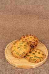 Chinese Taiwan snack pumpkin seed cake