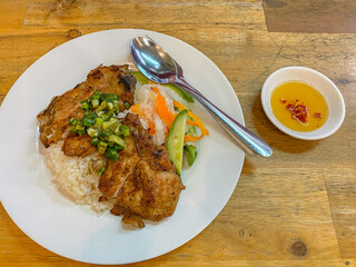 Com Tam broken rice - famous food in Vietnam
