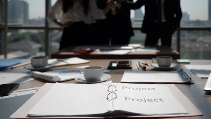 Close up business people working with chart information and data for analyzing strategy.