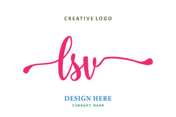 LSV lettering logo is simple, easy to understand and authoritative