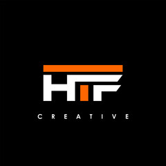 HTF Letter Initial Logo Design Template Vector Illustration