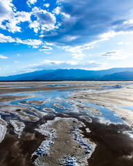 Salt flats after rain