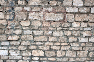 decorative uneven cracked stone wall surface