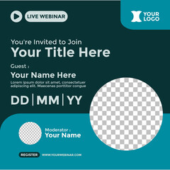 Webinar Poster Design for Social Media. Webinar Event Poster