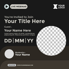 Webinar Poster Design for Social Media. Webinar Event Poster