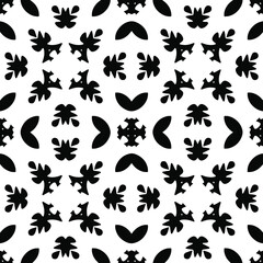 Obraz na płótnie Canvas Black and white texture. seamless geometric pattern. 