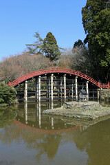 早春の丹生都比売神社