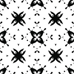  Black and white texture. seamless geometric pattern. 
