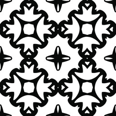  Black and white texture. seamless geometric pattern. 