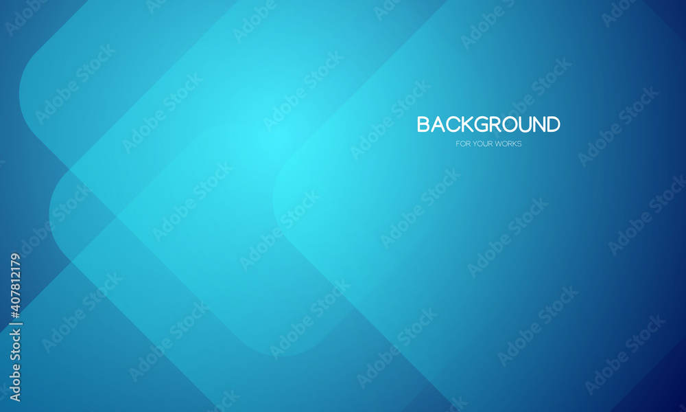 Aufkleber Abstract background vector illustration. Gradient blue with geometric shapes composition.