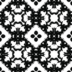 Black and white texture. seamless geometric pattern. 