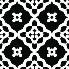 Black and white texture. seamless geometric pattern. 
