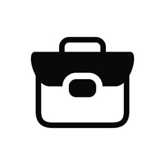 Briefcase icon vector graphic illustration