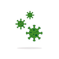 A virus that destroys the body's immunity and causes illness, which is the spread of the virus,Virus.Computer,microbiology concept. Disease germ, pathogen organism, infectious micro virology.