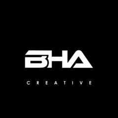 BHA Letter Initial Logo Design Template Vector Illustration